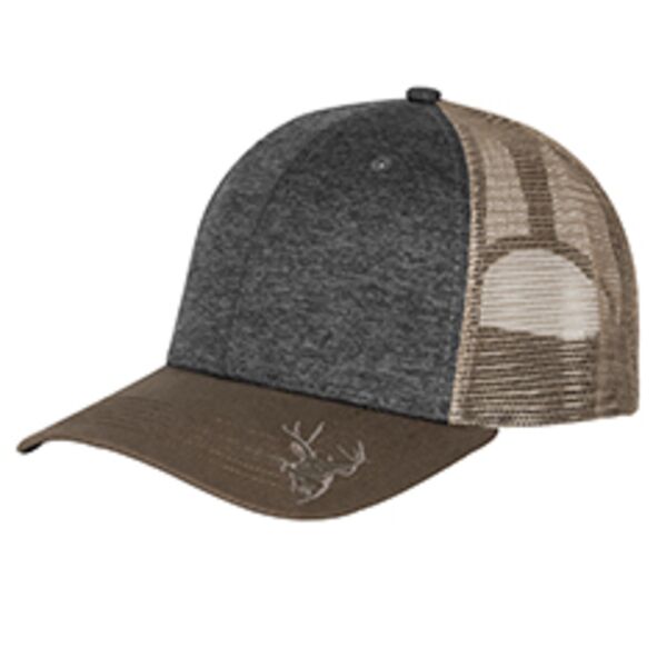 Structured Mid Profile Heather Trucker Hat Thumbnail