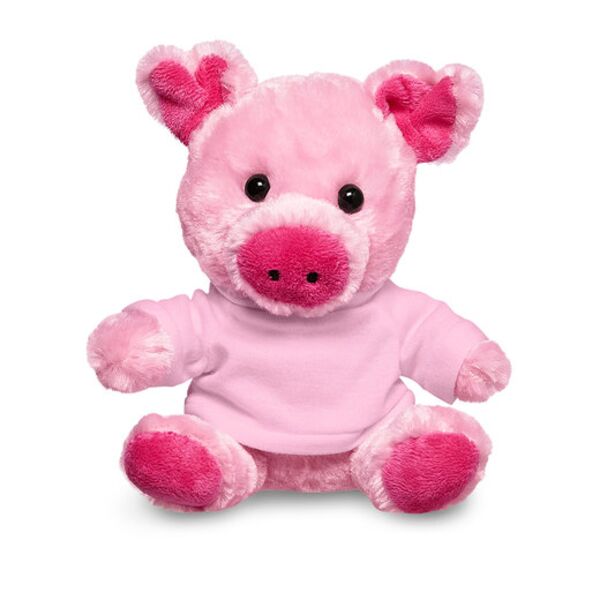 7" Plush Pig With T-Shirt Thumbnail