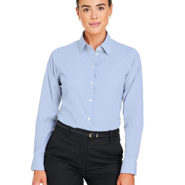 Women's CrownLux Performance® Microstripe Dress Shirt Thumbnail