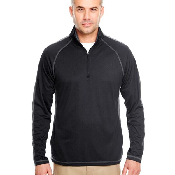 Cool & Dry Sport Quarter-Zip Pullover with Side and Sleeve Panels Thumbnail